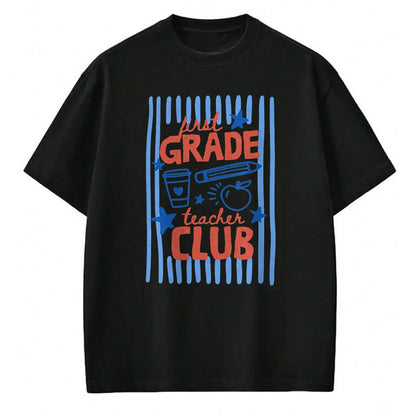 Best Student Shirt, Funny Back To School UnisexT-Shirt/Hoodie/Sweatshirt HLT00 - Retro Striped First Grade Teacher Club Crew Back to School T-Shirtack to School 2nd Grade Boys Kids T-Shirt (Copy)