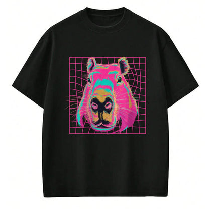 Cute Capybara Shirt, Funny Capybara Unisex T-Shirt/Hoodie/Sweatshirt HLT00 - Capybara Retro Art Long Sleeve T-Shirt