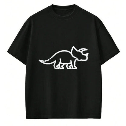 Best Dinosaur Lover Shirt, Funny Dinosaur UnisexT-Shirt/Hoodie/Sweatshirt HLT00 - Triceratops for Men Women & Kids  Dinosaur Badge T-Shirt, Men, Black, Large