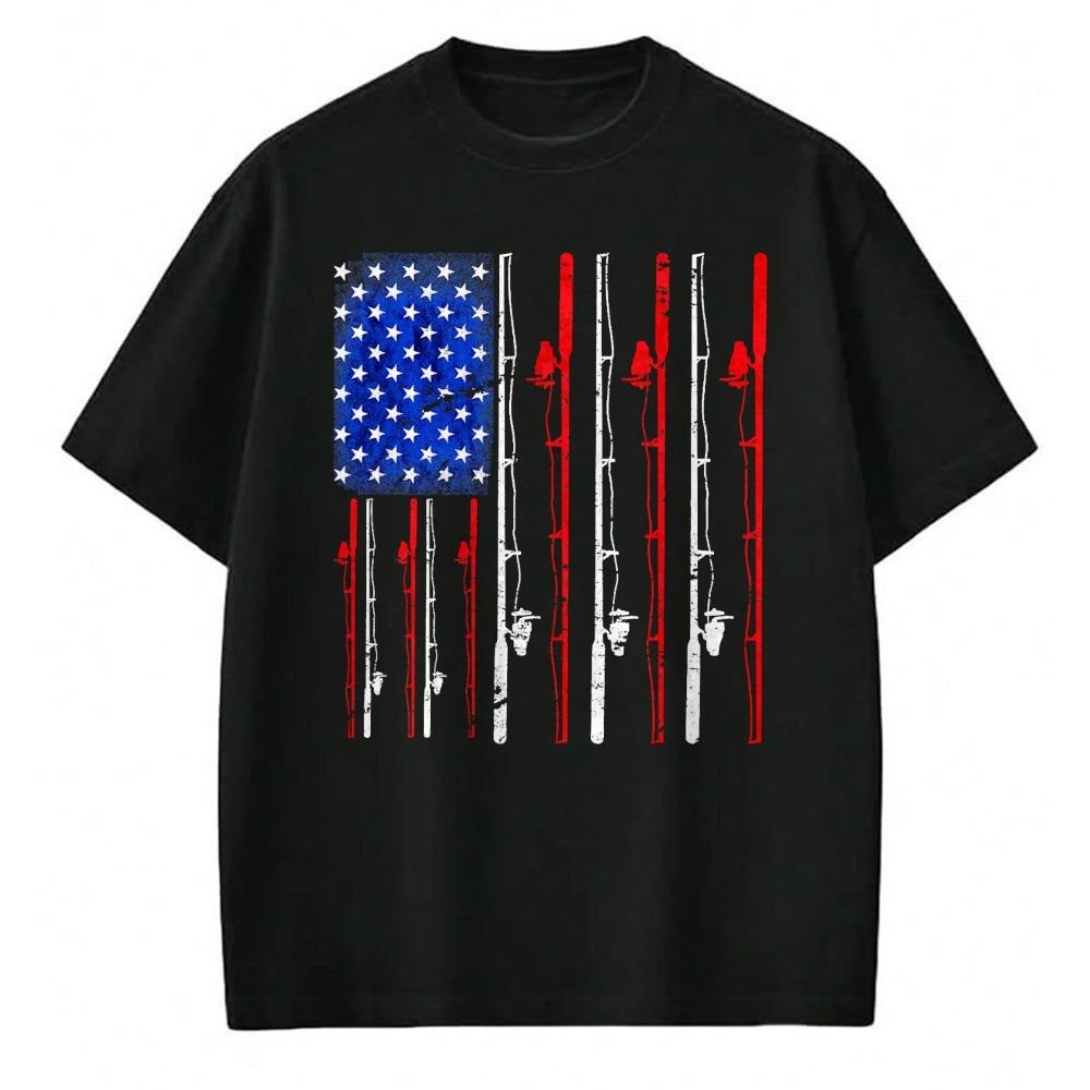 Funny Fishing Shirt, Gift For Fishing Lover Unisex T-Shirt/Hoodie/Sweatshirt HLT00 - Fishing Shirt American Flag Shirt Fishing T-Shirt