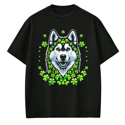Patrick Day Shirts for Family, Funny Patrick Day shirts, st patrick's day Unisex T-Shirt/Hoodie/Sweatshirt HLT00 - Husky Irish Shamrock Clover St Patrick Day Dog Lover T-Shirt