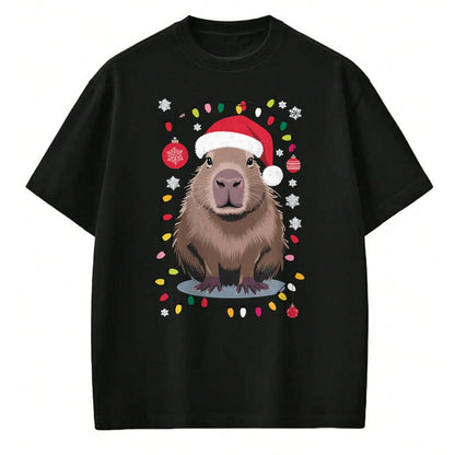 Cute Capybara Shirt, Funny Capybara UnisexT-Shirt/Hoodie/Sweatshirt HLT00 - Capybara Christmas Long Sleeve T-Shirt