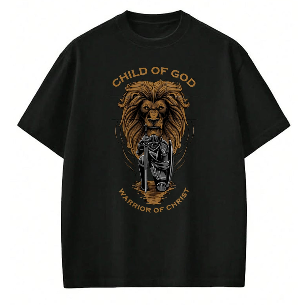 Christian Tee, Christian Faith Unisex T-Shirt/Hoodie/Sweatshirt HLT00 -  Child of God Warrior of Christ Jesus Christian Faith Graphic T-Shirt (1)