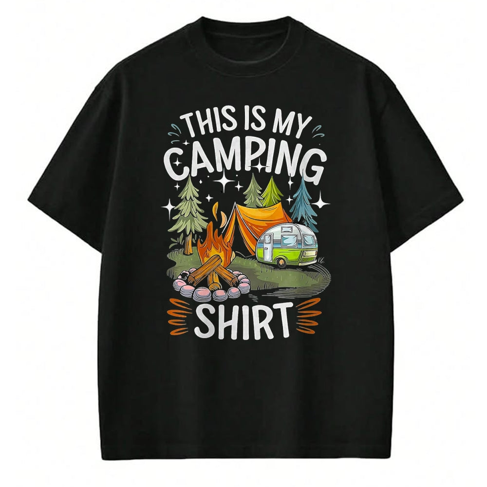 Funny Camping Shirt, Gift For Camping Lover Unisex T-Shirt/Hoodie/Sweatshirt HLT00 - Funny This is My Camping Shirt for Camper Camping Men Women T-Shirt, Men, Black, 3X-Large
