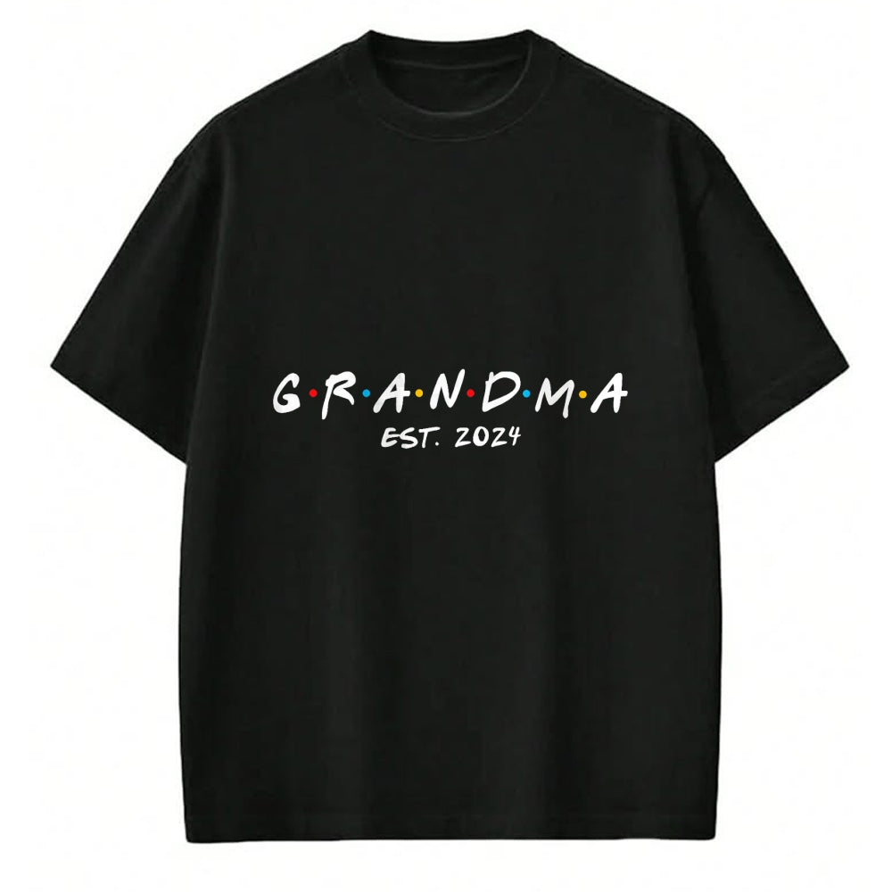 Best Grandma Shirt, Proud Grandma Unisex T-Shirt/Hoodie/Sweatshirt HLT00 - Soon to Be Grandma 2024 Gift Promoted to Grandma Est 2024 T-Shirt (1)