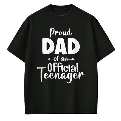 Gift for Dad Shirt, Funny Dad Unisex T-Shirt/Hoodie/Sweatshirt HLT00 – Proud Dad Of Official Teenager 13th Birthday 13 Years Old T-Shirt