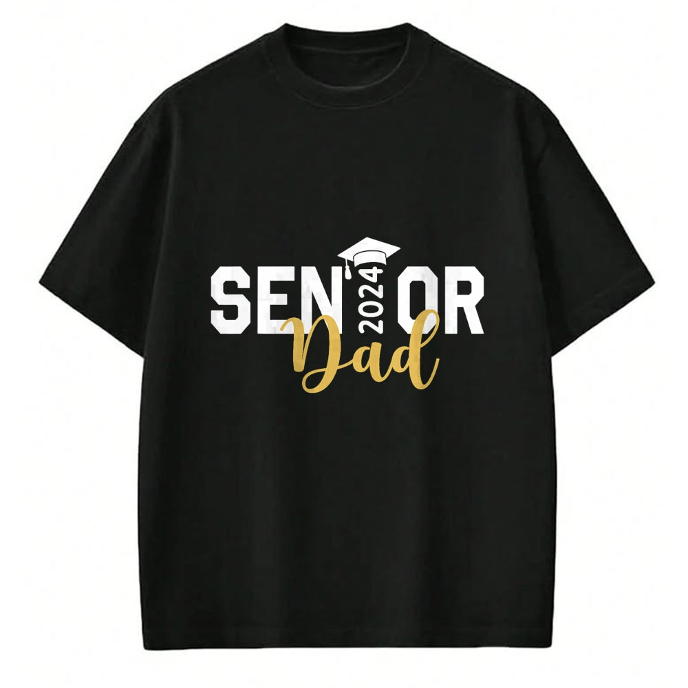 Gift for Dad Shirt, Funny Dad Unisex T-Shirt/Hoodie/Sweatshirt HLT00 – Proud Senior Dad 2024 Senior 2024 Dad Class Of 2024 Father T-Shirt