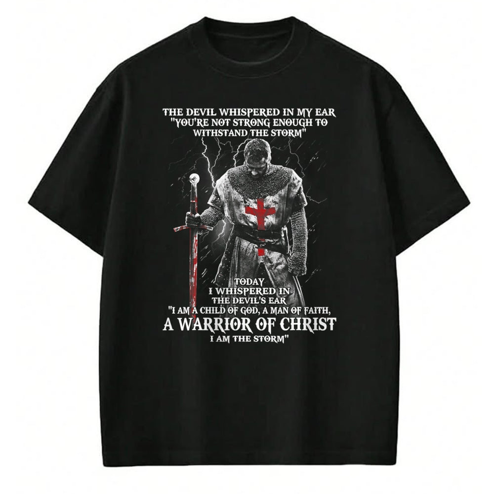 Christian Tee, Christian Faith Unisex T-Shirt/Hoodie/Sweatshirt HLT00 -  A Warrior of christ Tshirt T-Shirt