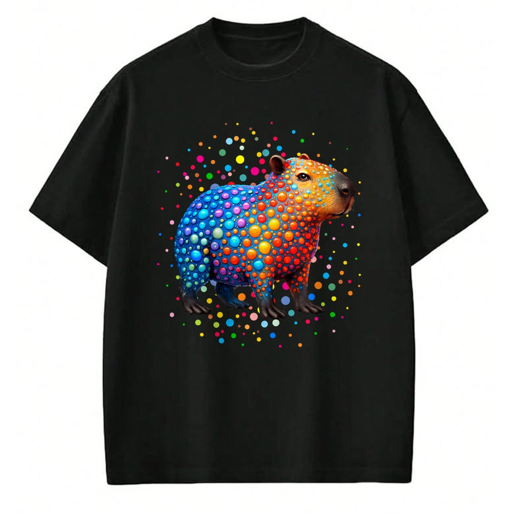 Cute Capybara Shirt, Funny Capybara Unisex T-Shirt/Hoodie/Sweatshirt HLT00 - Capybara Lovers Polka Dots Happy Dot Day Girls Boys Kids T-Shirt