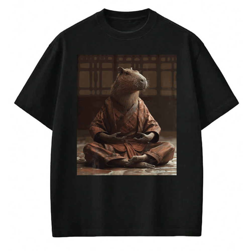Cute Capybara Shirt, Funny Capybara Unisex T-Shirt/Hoodie/Sweatshirt HLT00 - Funny Graphic Capybara Long Sleeve T-Shirt (2)