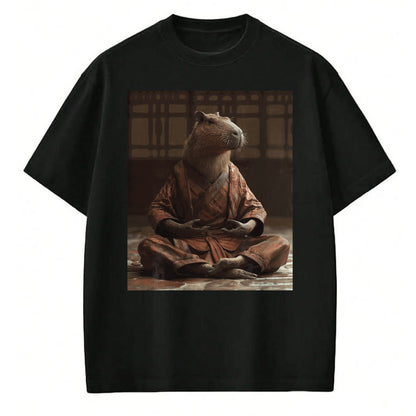 Cute Capybara Shirt, Funny Capybara Unisex T-Shirt/Hoodie/Sweatshirt HLT00 - Funny Graphic Capybara Long Sleeve T-Shirt (2)