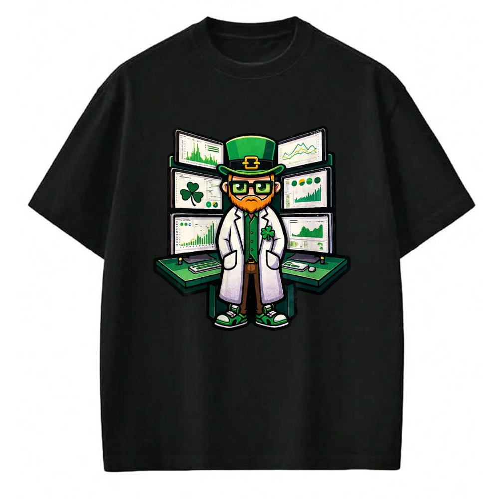 Patrick Day Shirts for Family, Funny Patrick Day shirts, st patrick's day Unisex T-Shirt/Hoodie/Sweatshirt HLT00 - Data Analyst St. Patrick Day Lucky Irish Science Scientist T-Shirt