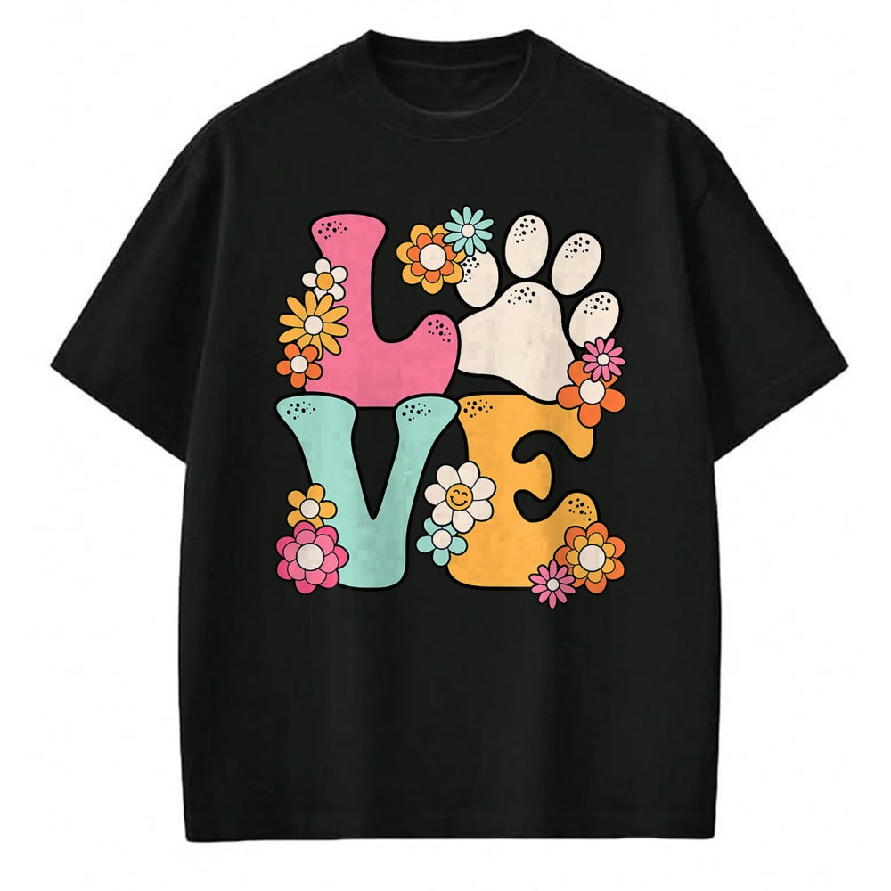 Cat Love Shirt, Funny Cat Lover Gift UnisexT-Shirt/Hoodie/Sweatshirt HLT00 - Groovy Paw Love Cat Dog Lover Pet Owner Women Girls Kids T-Shirt