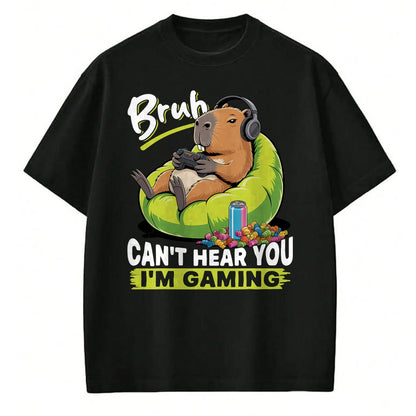 Cute Capybara Shirt, Funny Capybara Unisex T-Shirt/Hoodie/Sweatshirt HLT00 - Capybara Gamer Gaming T-Shirt