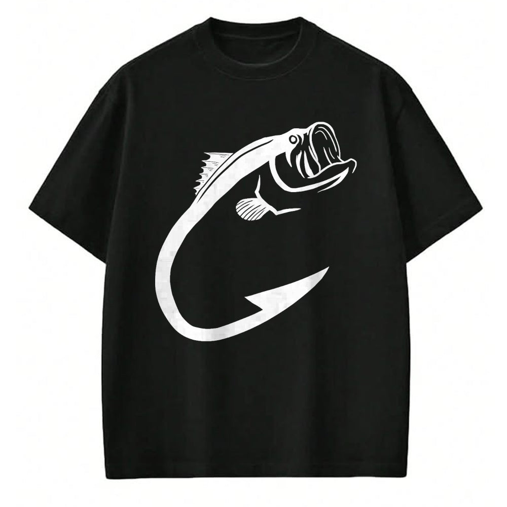 Funny Fishing Shirt, Gift For Fishing Lover Unisex T-Shirt/Hoodie/Sweatshirt HLT00 - Fish Hook Minimal Art Cool Fishing Lover Art Lover Gift T-Shirt