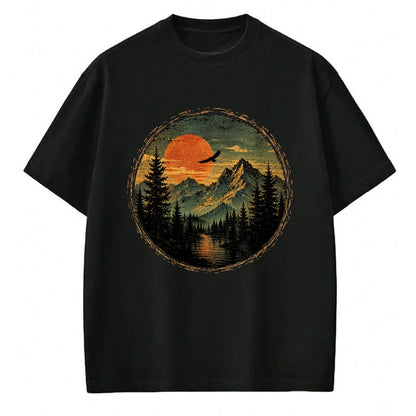 Funny Camping Shirt, Gift For Camping Lover Unisex T-Shirt/Hoodie/Sweatshirt HLT00 - Vintage Camping Forest Trees Wildlife Nature Lover Outdoor T-Shirt