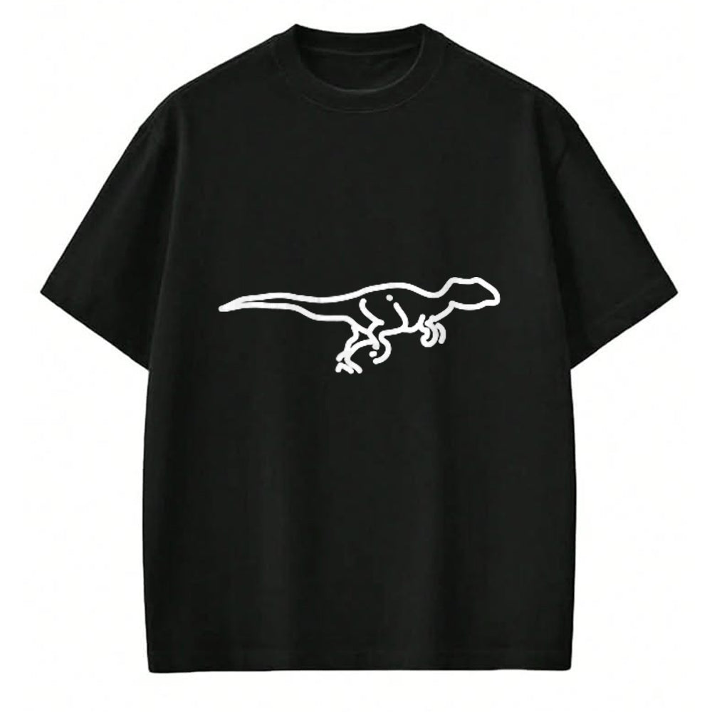 Best Dinosaur Lover Shirt, Funny Dinosaur UnisexT-Shirt/Hoodie/Sweatshirt HLT00 - Velociraptor Dinosaur Badge Patch Line Art Icon Outline Gift T-Shirt