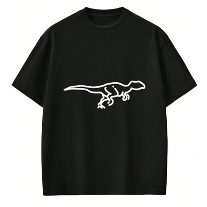 Best Dinosaur Lover Shirt, Funny Dinosaur UnisexT-Shirt/Hoodie/Sweatshirt HLT00 - Velociraptor Dinosaur Badge Patch Line Art Icon Outline Gift T-Shirt
