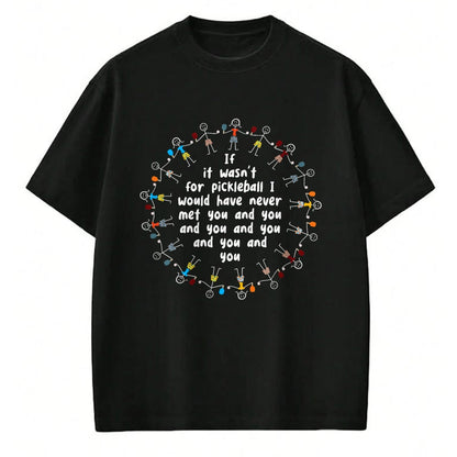 Funny Pickleball Shirt, Pickleball Lover Unisex T-Shirt/Hoodie/Sweatshirt HLT00 - Whyitsme Design Unisex-Adults Black Pickleball Funny T-Shirt