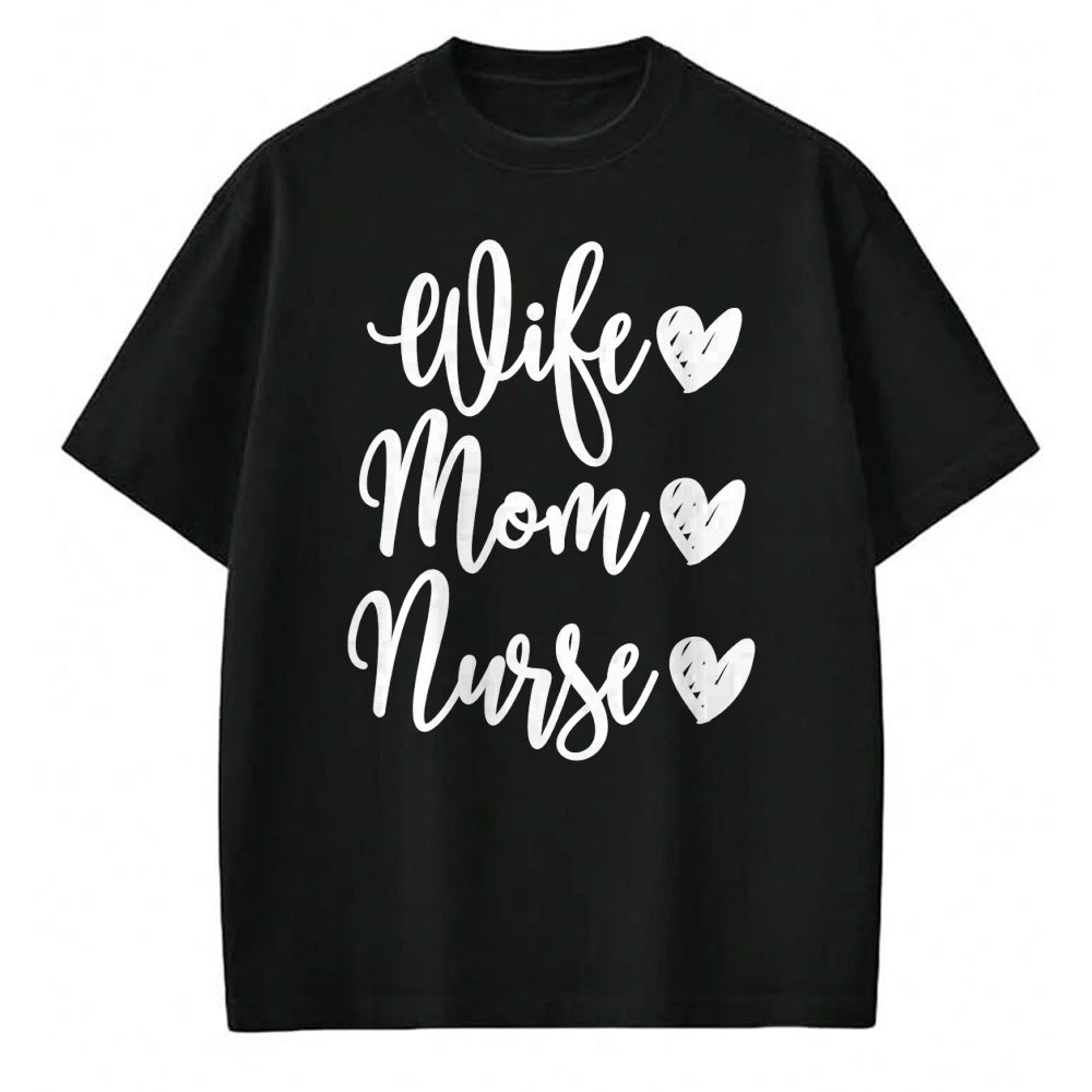 Funny Nurse Shirt, Nurse Unisex T-Shirt/Hoodie/Sweatshirt HLT00 - Mom Wife Nurse T-shirt Funny Gift for RN nurse T-Shirt