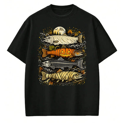 Funny Fishing Shirt, Gift For Fishing Lover Unisex T-Shirt/Hoodie/Sweatshirt HLT00 - Halloween Trout Fish T-Shirt
