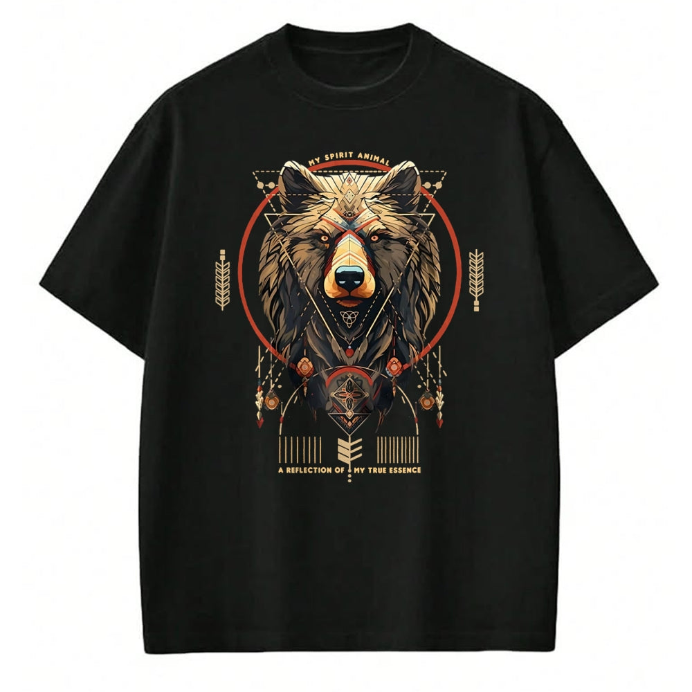 Native American T-Shirts, Vintage Native American Unisex T-Shirt/Hoodie/Sweatshirt HLT00 - Bear Native American Mountain Forest Wildlife Bears Lover