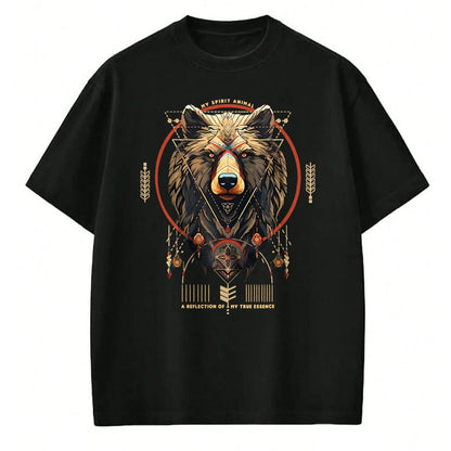 Native American T-Shirts, Vintage Native American Unisex T-Shirt/Hoodie/Sweatshirt HLT00 - Bear Native American Mountain Forest Wildlife Bears Lover