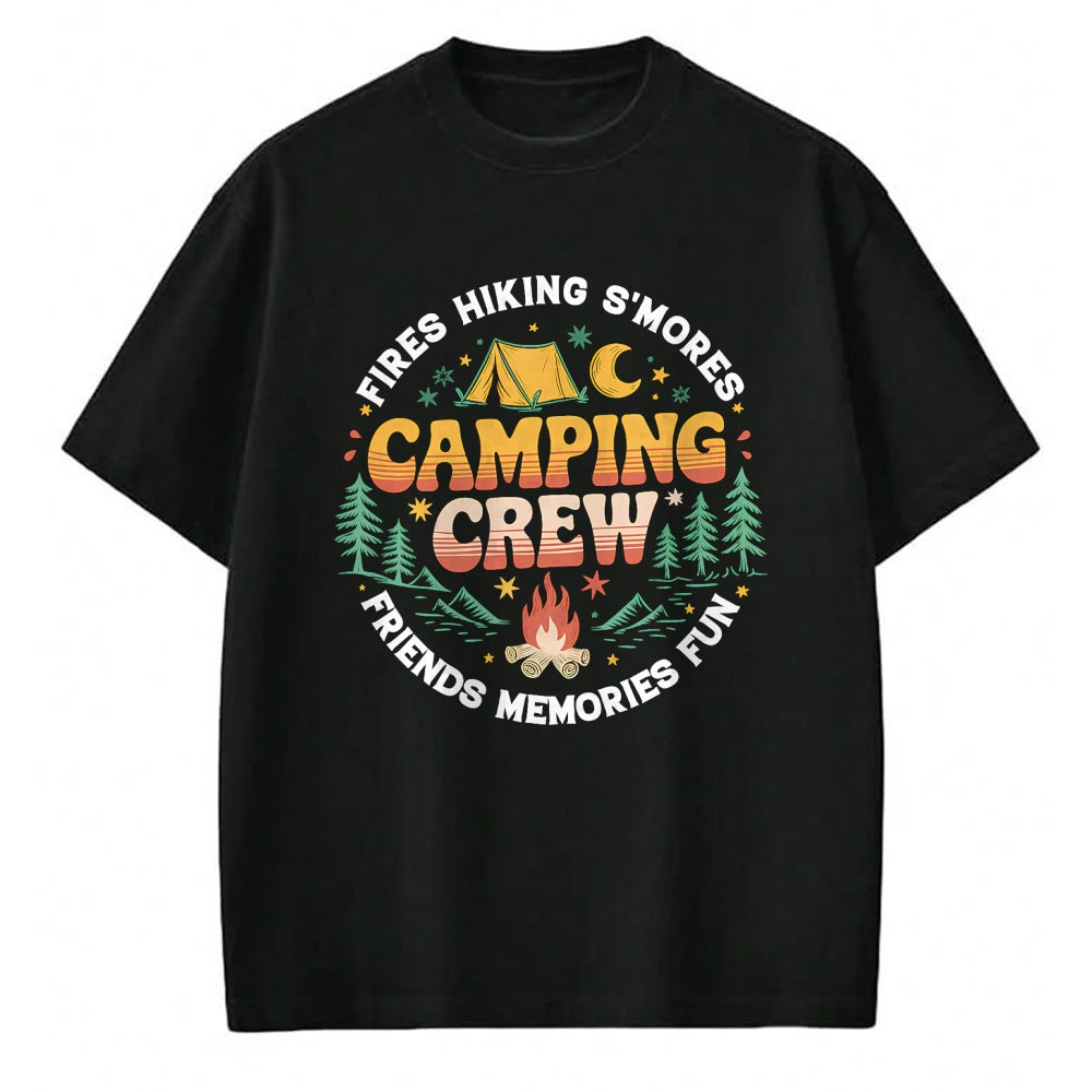 Funny Camping Shirt, Gift For Camping Lover Unisex T-Shirt/Hoodie/Sweatshirt HLT00 - Camping Crew Family Matching Group Friends Men Women Kid T-Shirt