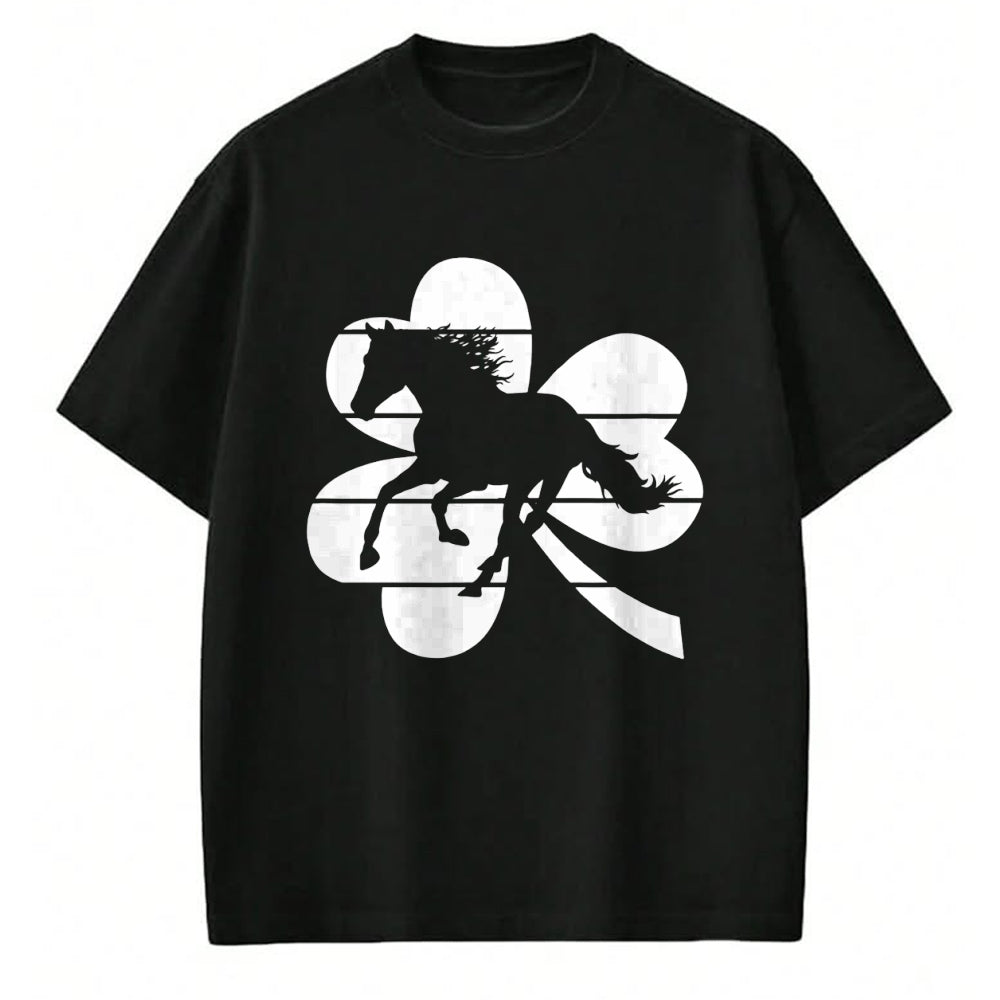 Patrick Day Shirts for Family, Funny Patrick Day shirts, st patrick's day Unisex T-Shirt/Hoodie/Sweatshirt HLT00 - Horse Lover Equestrian Rider Irish Shamrock St Patrick_s Day T-Shirt