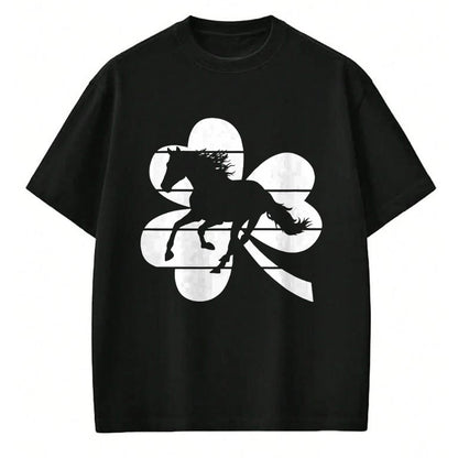 Patrick Day Shirts for Family, Funny Patrick Day shirts, st patrick's day Unisex T-Shirt/Hoodie/Sweatshirt HLT00 - Horse Lover Equestrian Rider Irish Shamrock St Patrick_s Day T-Shirt