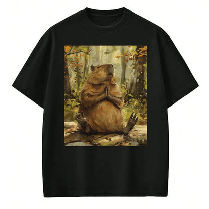 Cute Capybara Shirt, Funny Capybara Unisex T-Shirt/Hoodie/Sweatshirt HLT00 - Funny Graphic Capybara Long Sleeve T-Shirt