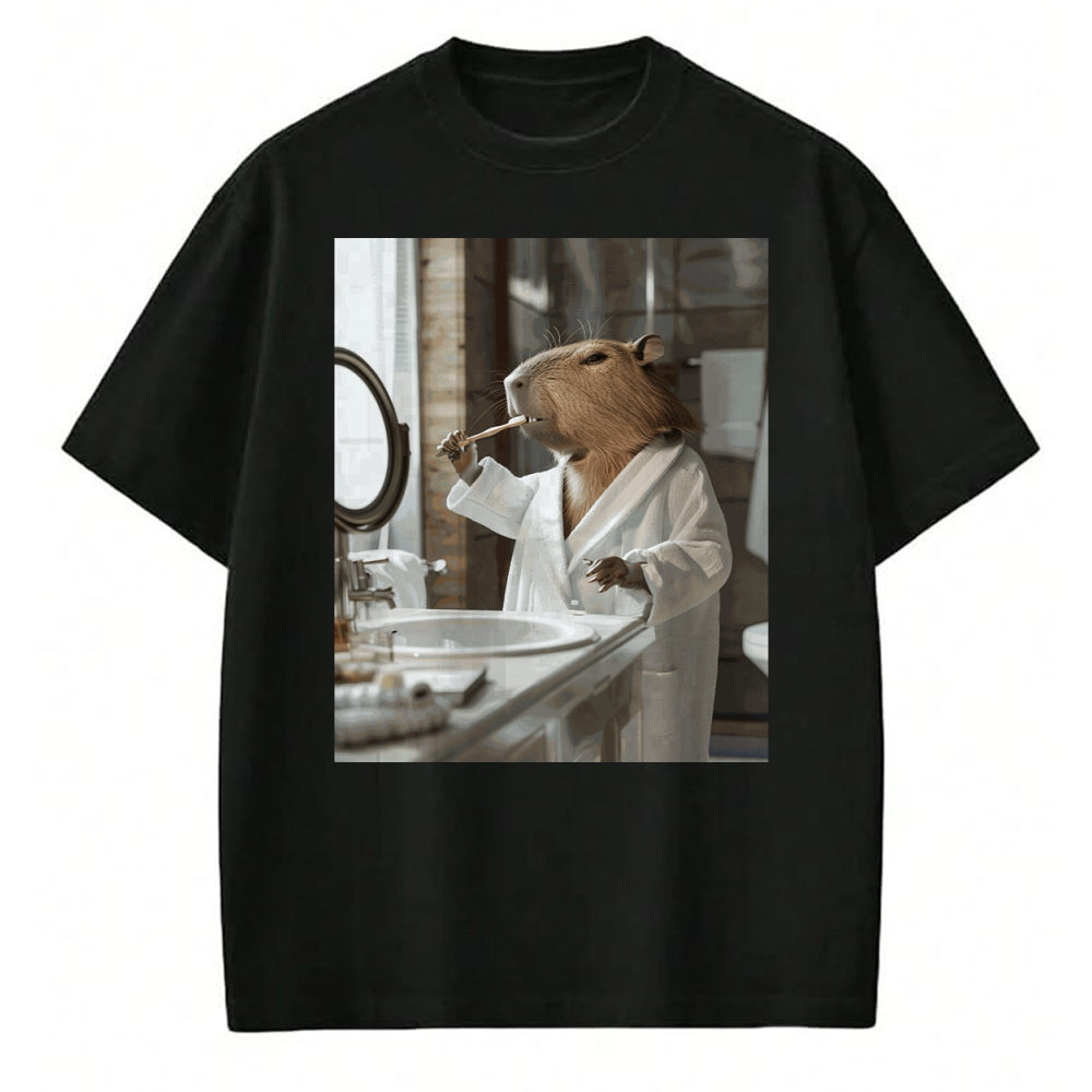 Cute Capybara Shirt, Funny Capybara Unisex T-Shirt/Hoodie/Sweatshirt HLT00 - Funny Graphic Capybara Long Sleeve T-Shirt (11)