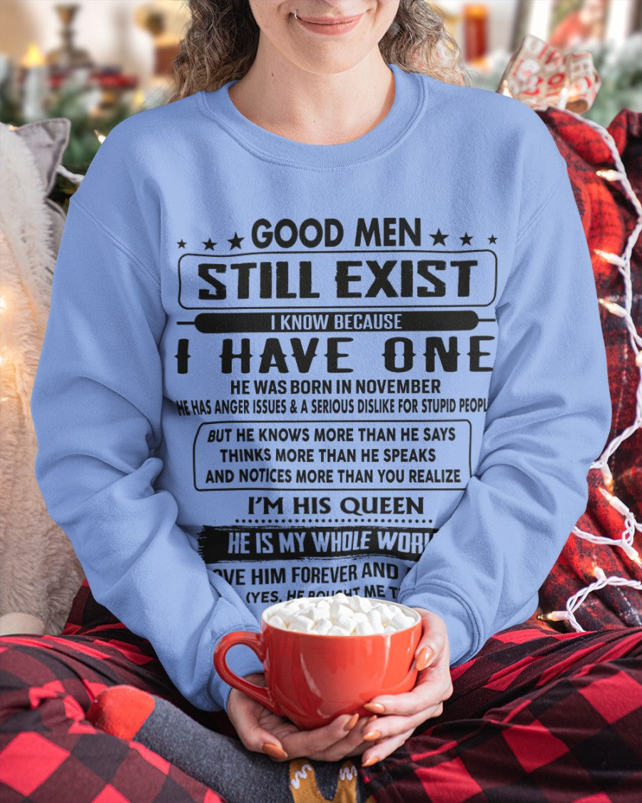 November - Good men Still Exist - gift for your girlfriend, wife from Husband - DTSM11 (SKU-GM-11)
