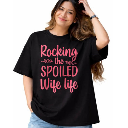 Best Wife Shirt, Wife and Husband Unisex T-Shirt/Hoodie/Sweatshirt HLT00 - Gift for wife T shirt, spoiled wife   Funny Spoiled Wife Art For Women Girls Husband Spoiled Wife Ra (3)