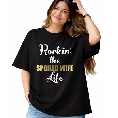 Best Wife Shirt, Wife and Husband Unisex T-Shirt/Hoodie/Sweatshirt HLT00 - Gift for wife T shirt, spoiled wife   Spoiled Wife Pullover Hoodie
