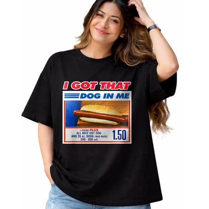 Cute Capybara Shirt, Funny Capybara Unisex T-Shirt/Hoodie/Sweatshirt HLT00 - Retro Vintage I Got that Dog in Me Funny Hotdog Men Women T-Shirt