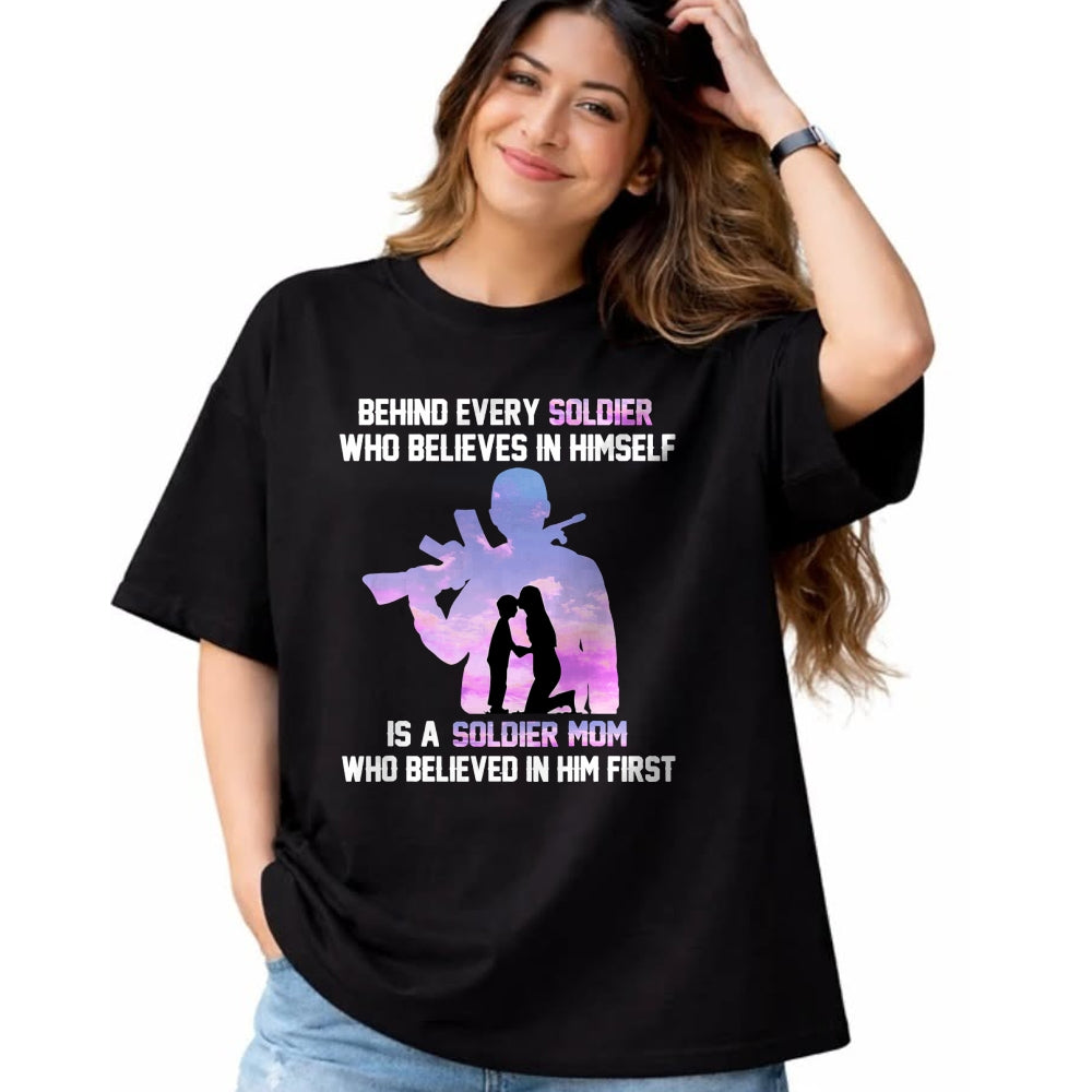 Gift for Mom Shirt, Funny Mom Unisex T-Shirt/Hoodie/Sweatshirt HLT00 - Proud Army Mom of Every Soldier Hero T-Shirt