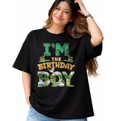 Gift for Dad Shirt, Funny Dad Unisex T-Shirt/Hoodie/Sweatshirt HLT00 – Im The Birthday Boy One Lucky Duck 1st First Family Party T-Shirt