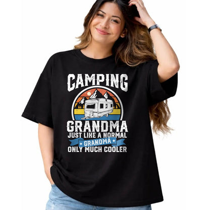 Funny Camping Shirt, Gift For Camping Lover Unisex T-Shirt/Hoodie/Sweatshirt HLT00 - Camping Grandma Funny Camper RV Retro Outdoors Womens Gift T-Shirt
