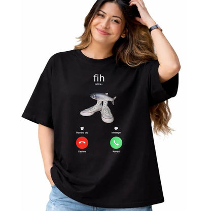 Funny Fishing Shirt, Gift For Fishing Lover Unisex T-Shirt/Hoodie/Sweatshirt HLT00 - Fih Meme Shirt Fish Calling Shirt Misspelled fih is Calling T-Shirt
