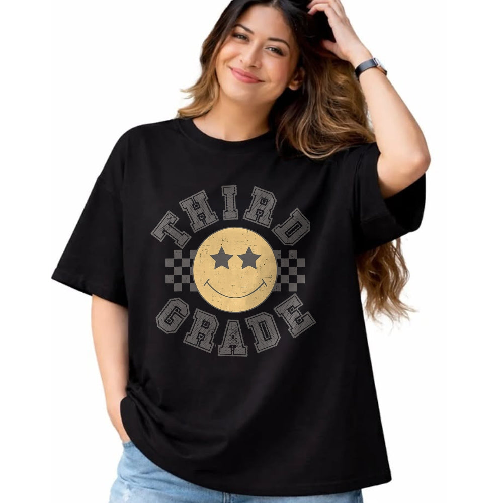Best Student Shirt, Funny Back To School UnisexT-Shirt/Hoodie/Sweatshirt HLT00 - Retro Third Grade Teacher Student 1st Day Back to School T-Shirt