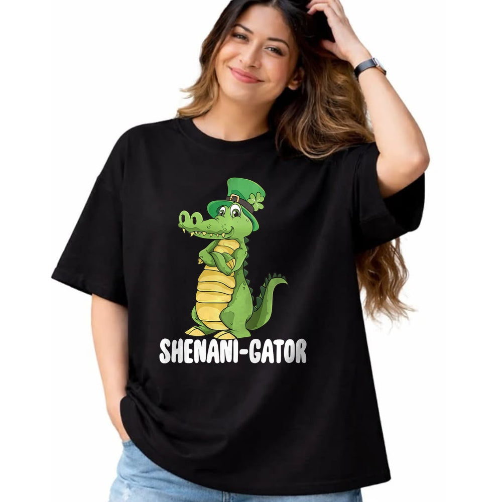 Patrick Day Shirts for Family, Funny Patrick Day shirts, st patrick's day Unisex T-Shirt/Hoodie/Sweatshirt HLT00 - Shenanigator Saint Patrick Day Irish Alligator Shenanigans Premium T-Shirt