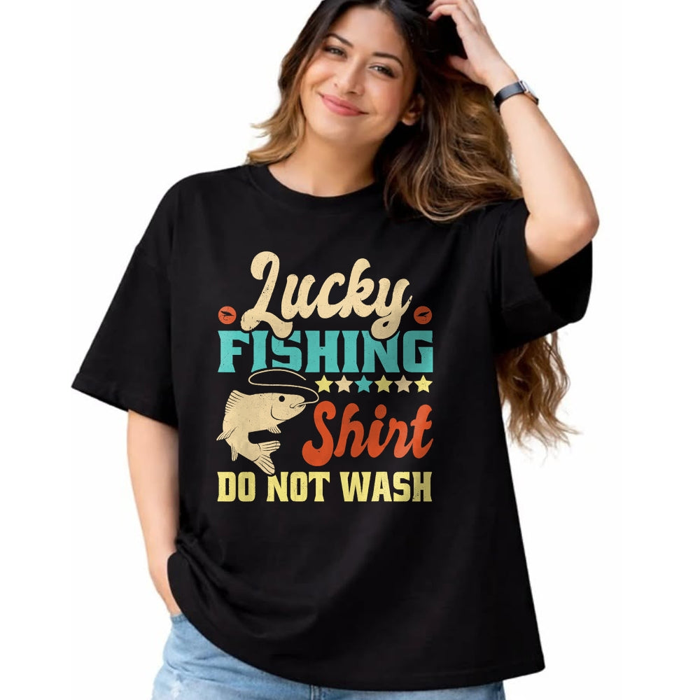 Gift for Dad Shirt, Funny Dad Unisex T-Shirt/Hoodie/Sweatshirt HLT00 – Funny My Lucky Fishing Shirt For Men Women Dad T-Shirt