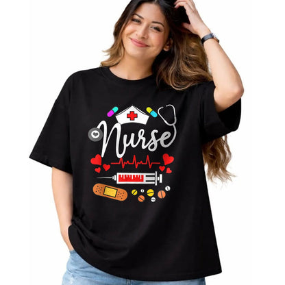 Funny Nurse Shirt, Nurse Unisex T-Shirt/Hoodie/Sweatshirt HLT00 - NURSE'S DAY Nurse Life NURSE WEEK 2024 Womens T-Shirt