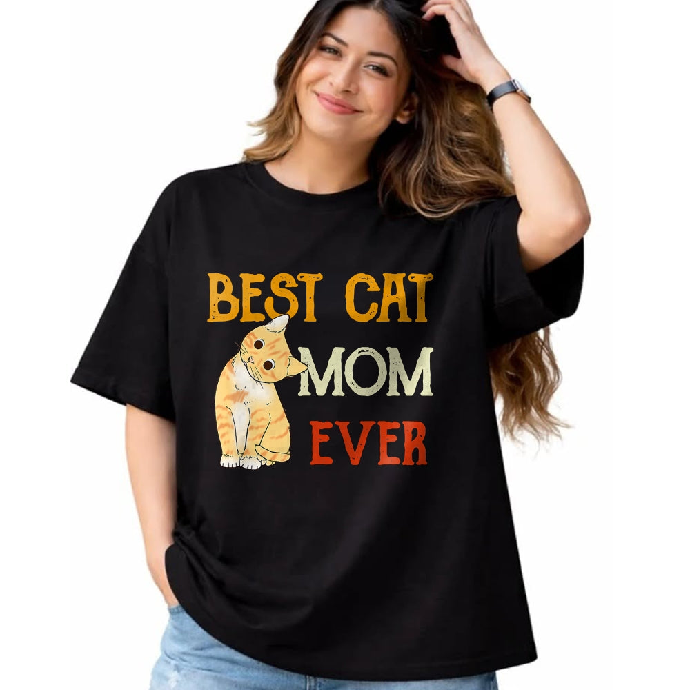 Cat Love Shirt, Funny Cat Lover Gift UnisexT-Shirt/Hoodie/Sweatshirt HLT00 - Vintage cat Best cat mom Ever Meow with My cat Funny Kitty T-Shirt