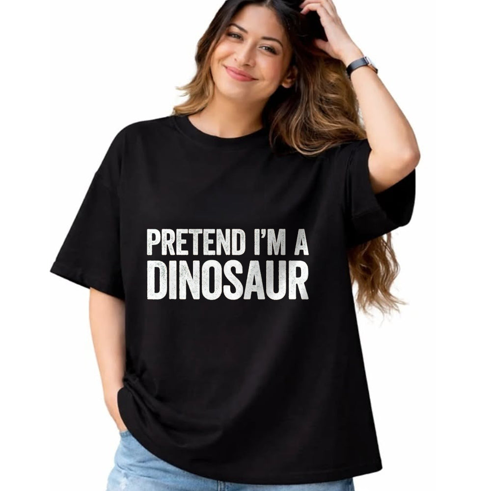 Best Dinosaur Lover Shirt, Funny Dinosaur UnisexT-Shirt/Hoodie/Sweatshirt HLT00 - Pretend I_m A Dinosaur Shirt Adult Kids Men Women Costume T-Shirt, Men, Black, Medium