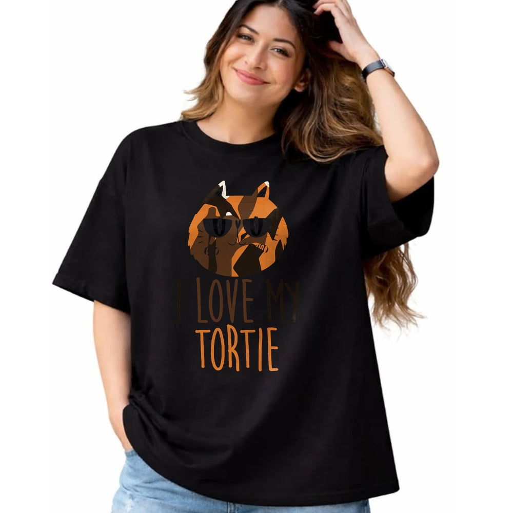 Cat Love Shirt, Funny Cat Lover Gift UnisexT-Shirt/Hoodie/Sweatshirt HLT00 - I love my cat (Tortie)I love my Tortoiseshell Cat T-Shirt for Men Women Kids