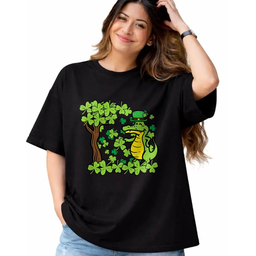 Patrick Day Shirts for Family, Funny Patrick Day shirts, st patrick's day Unisex T-Shirt/Hoodie/Sweatshirt HLT00 - St Patrick Day Alligator Shamrock Saint Pattys Men Women Kid T-Shirt