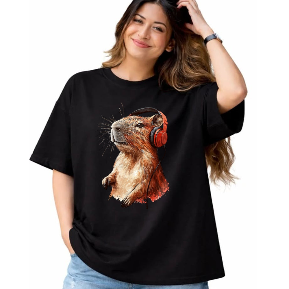 Cute Capybara Shirt, Funny Capybara Unisex T-Shirt/Hoodie/Sweatshirt HLT00 - Capybara Long Sleeve T-Shirt (3)
