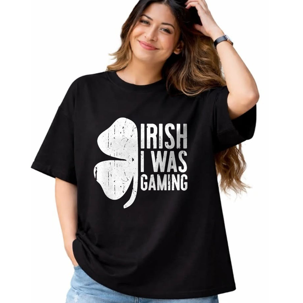 Patrick Day Shirts for Family, Funny Patrick Day shirts, st patrick's day Unisex T-Shirt/Hoodie/Sweatshirt HLT00 - Irish I Was Gaming T-Shirt Saint Patrick Day Shirt T-Shirt